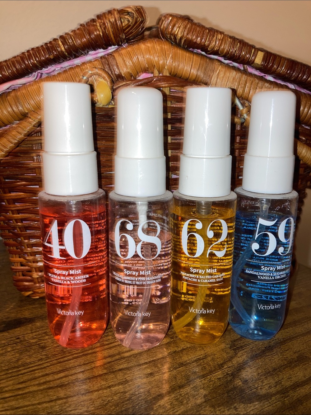 Victoria Key Spray Body Mist Quartet — No. 40, 68, 62, & 59